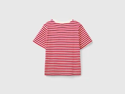 Striped t-shirt in warm cotton