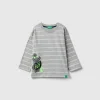 Striped t-shirt with applique