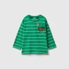 Striped t-shirt with applique