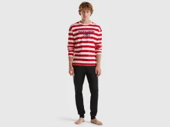 Striped t-shirt with print