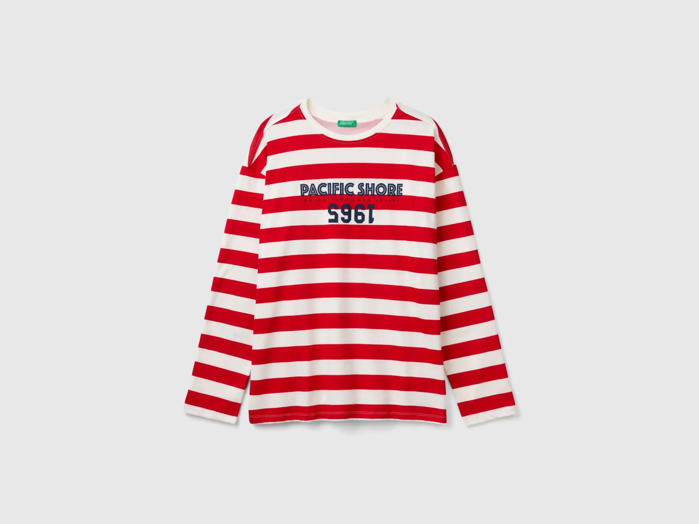 Striped t-shirt with print
