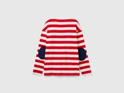 Striped t-shirt with print