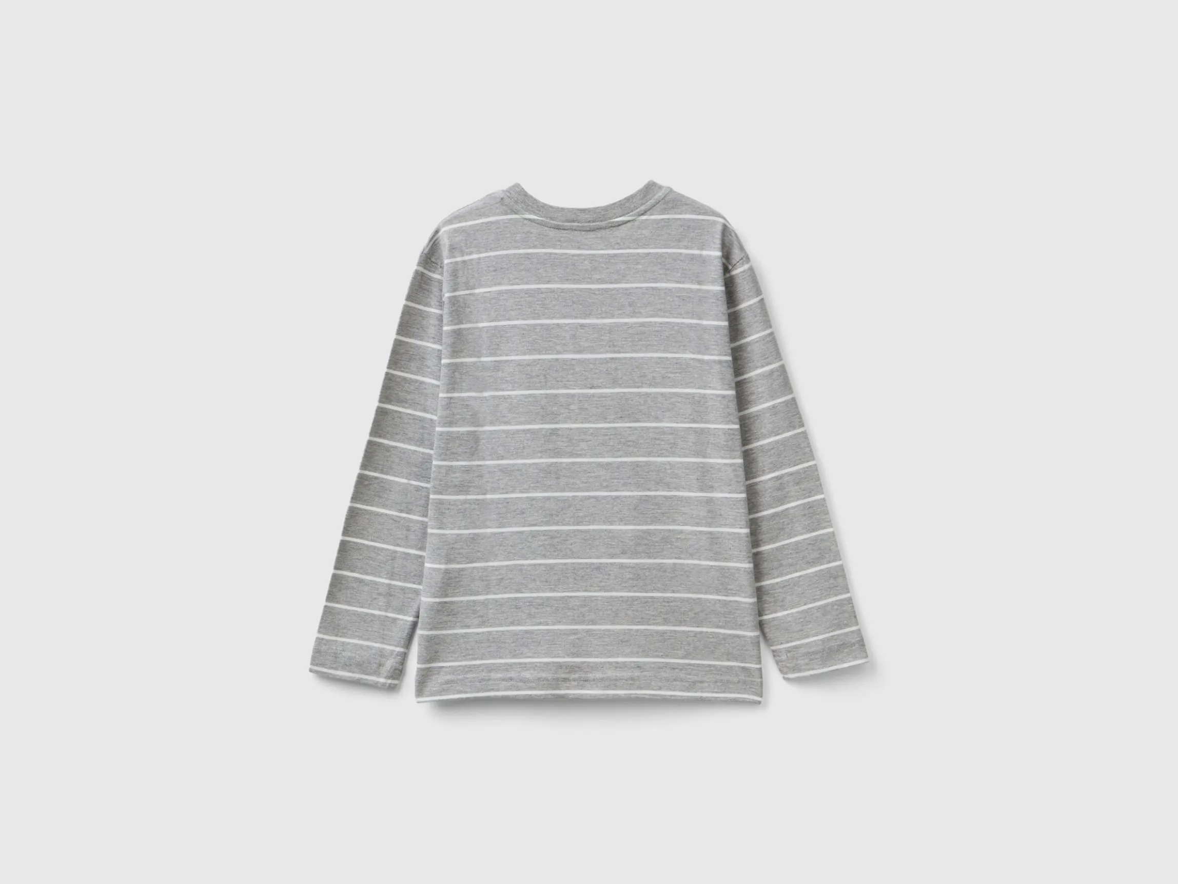 Striped t-shirt with slogan
