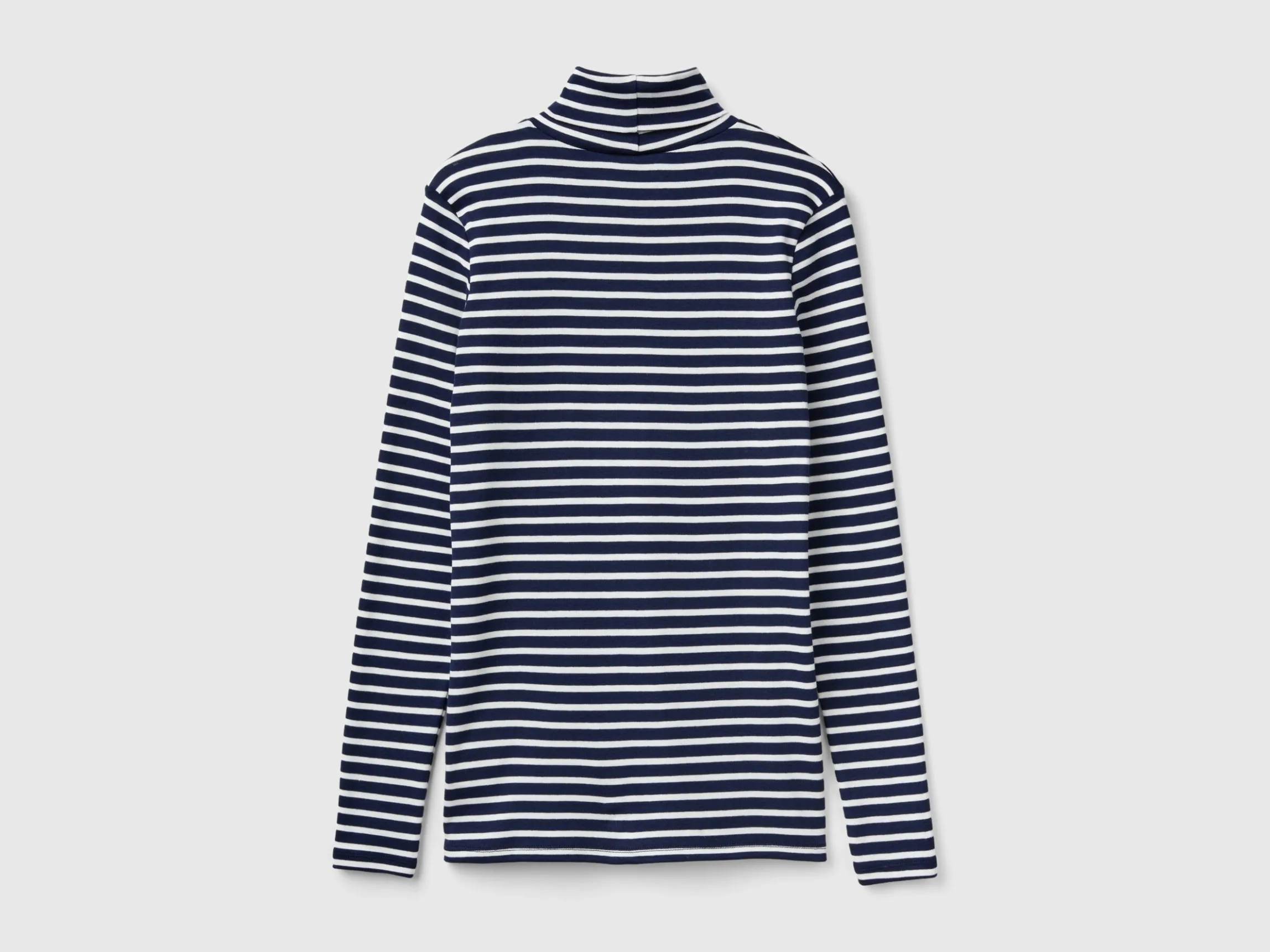 Striped turtleneck t-shirt