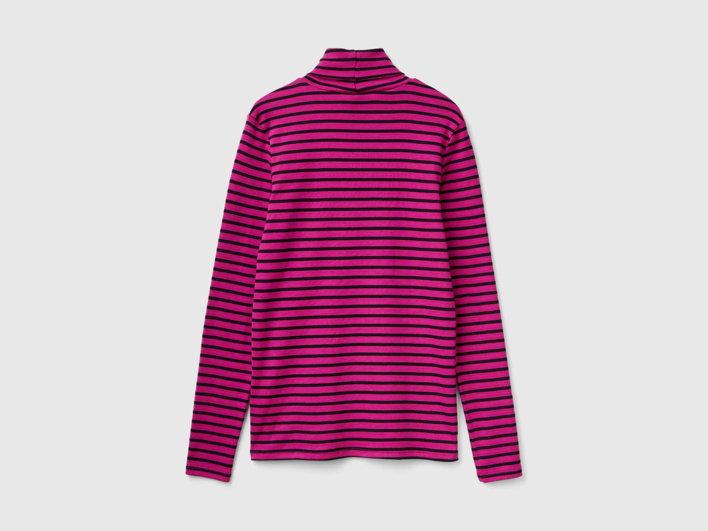 Striped turtleneck t-shirt