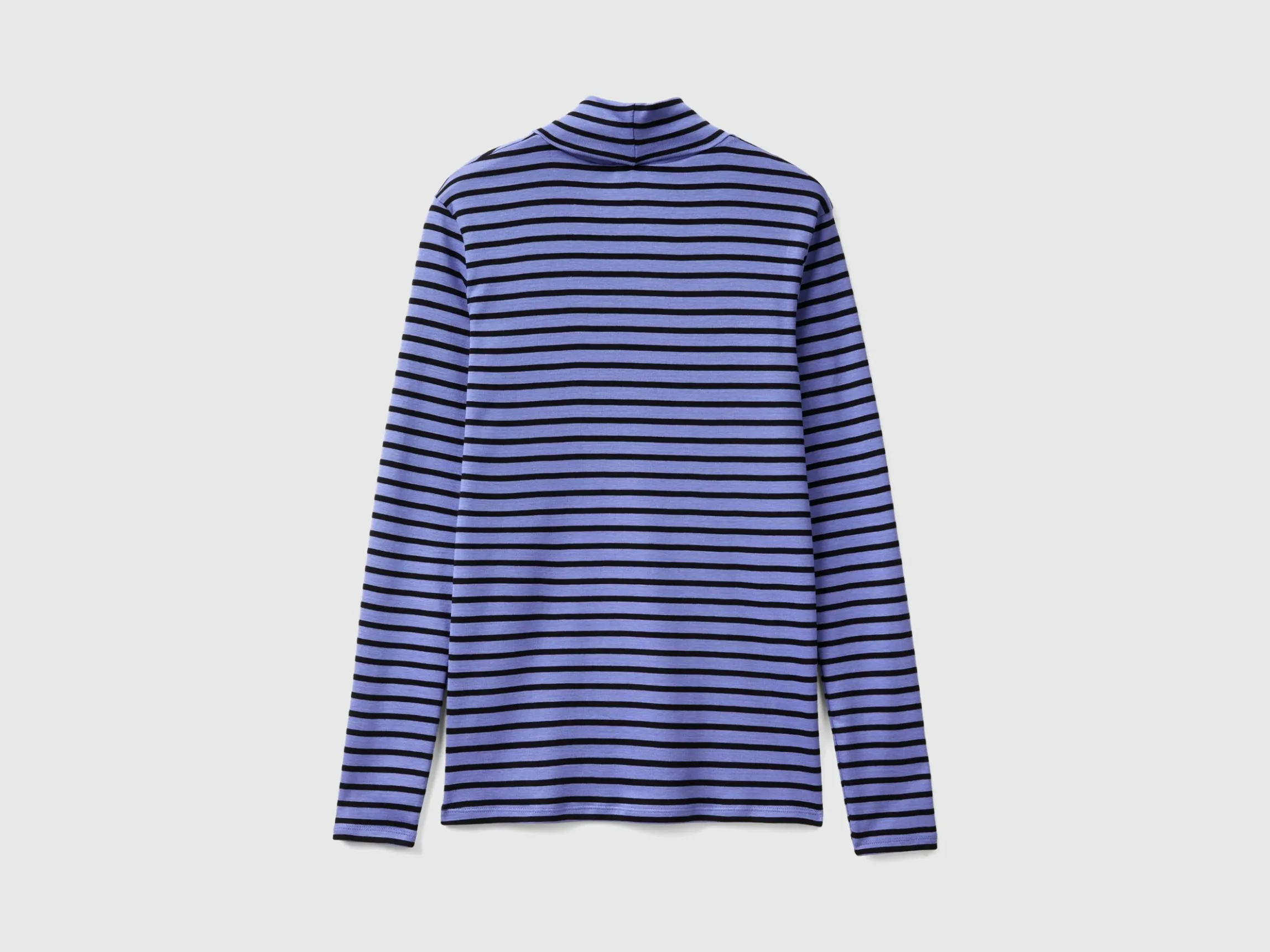Striped turtleneck t-shirt