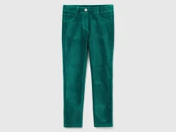 Super skinny chenille trousers