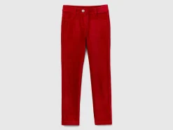 Super skinny chenille trousers