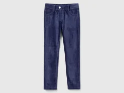 Super skinny chenille trousers