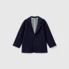 Sweat blazer with pockets