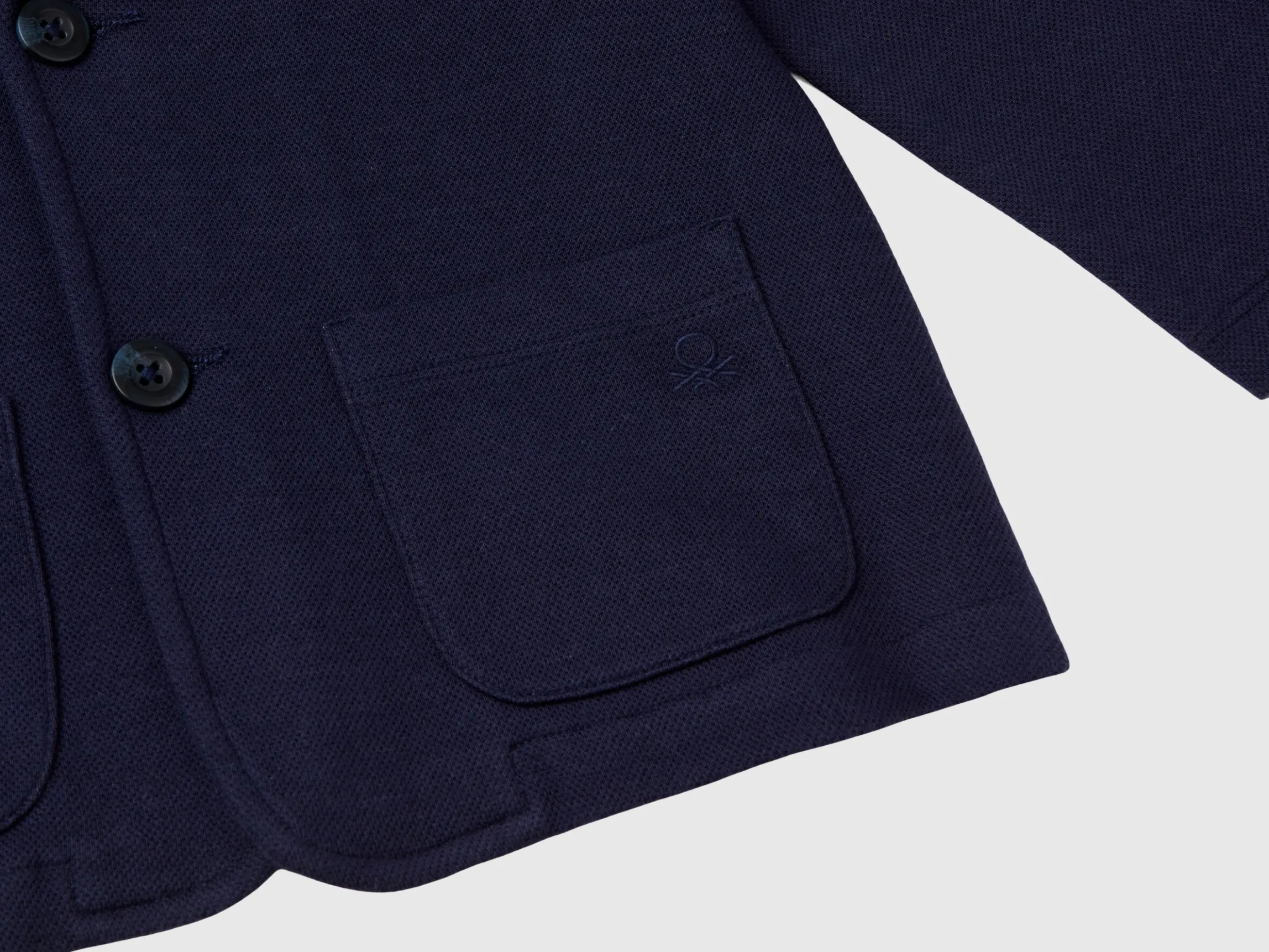 Sweat blazer with pockets