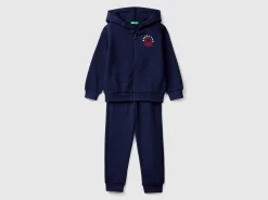 Sweat tracksuit in 100% cotton