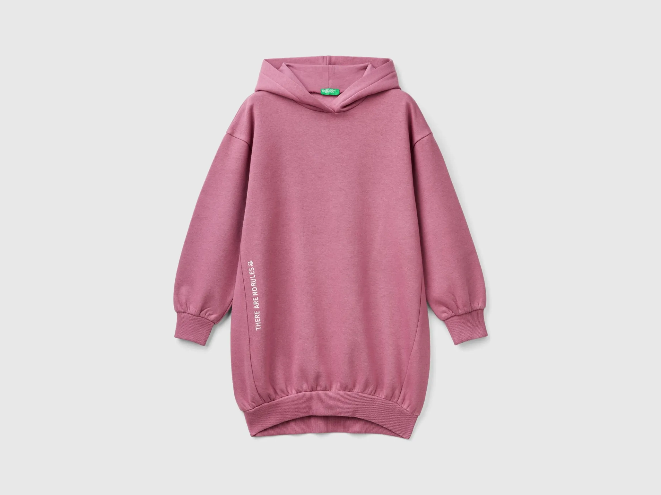Sweater dress with hood