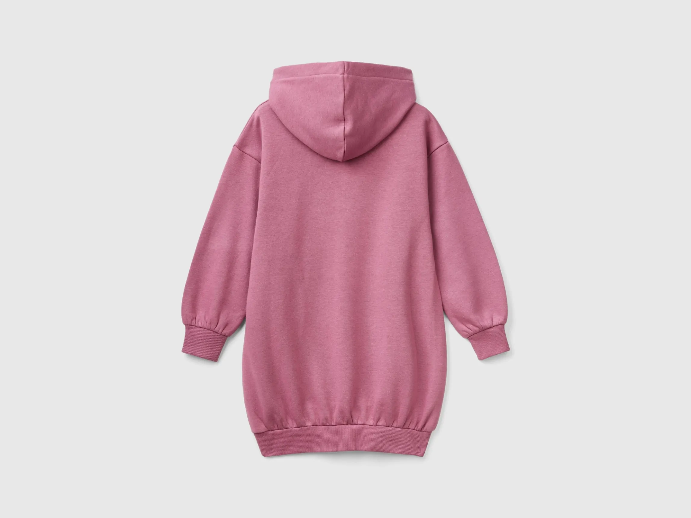 Sweater dress with hood