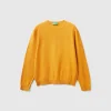 Sweater in cashmere and wool blend