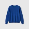 Sweater in cashmere and wool blend