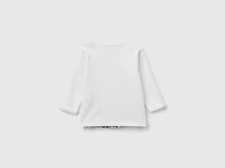 Sweater in cotton with print