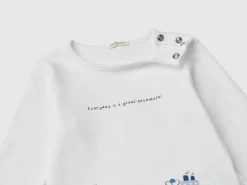 Sweater in cotton with print
