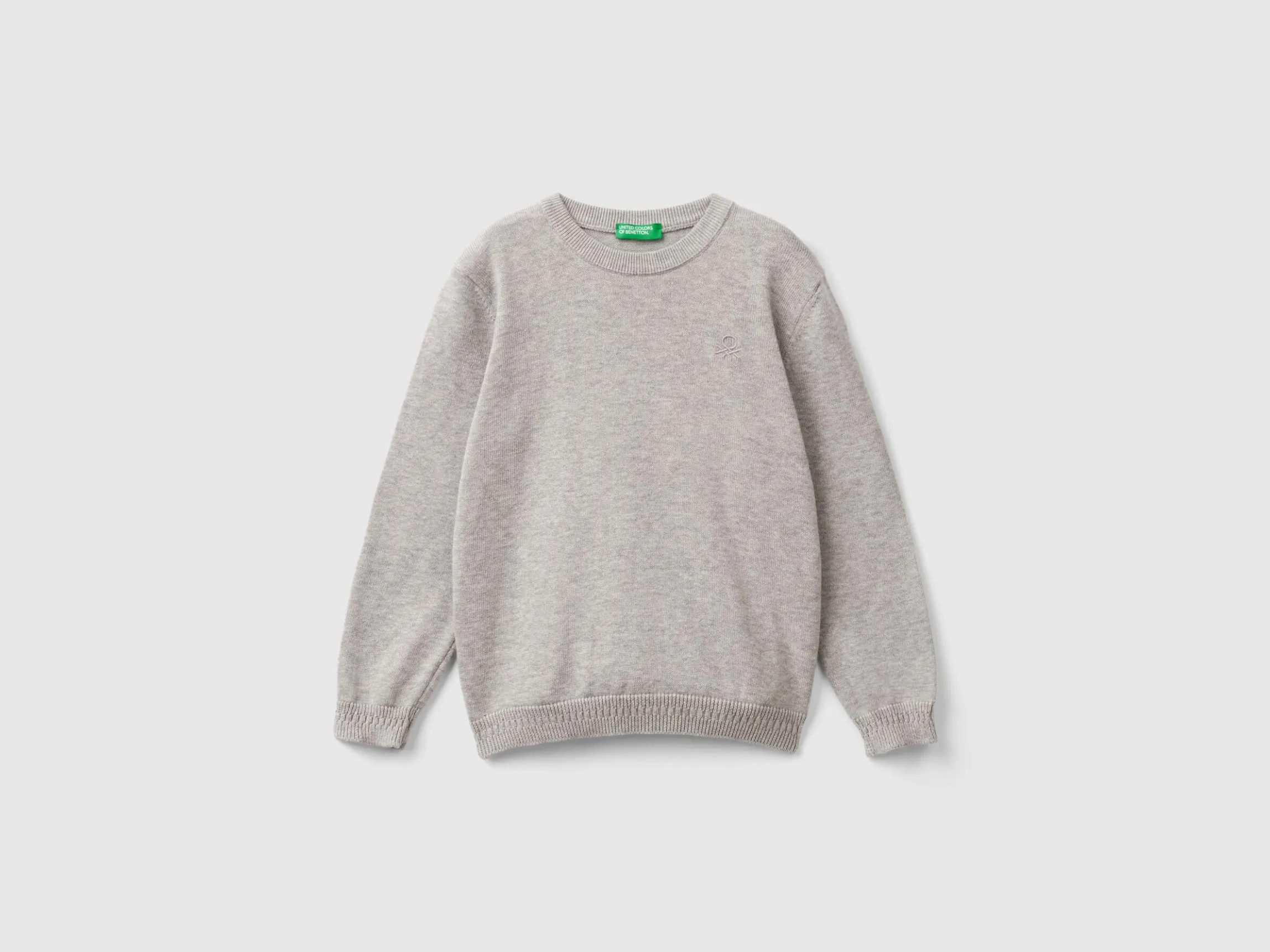 Sweater in pure cotton with logo