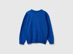 Sweater in pure cotton with logo