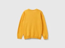 Sweater in pure cotton with logo