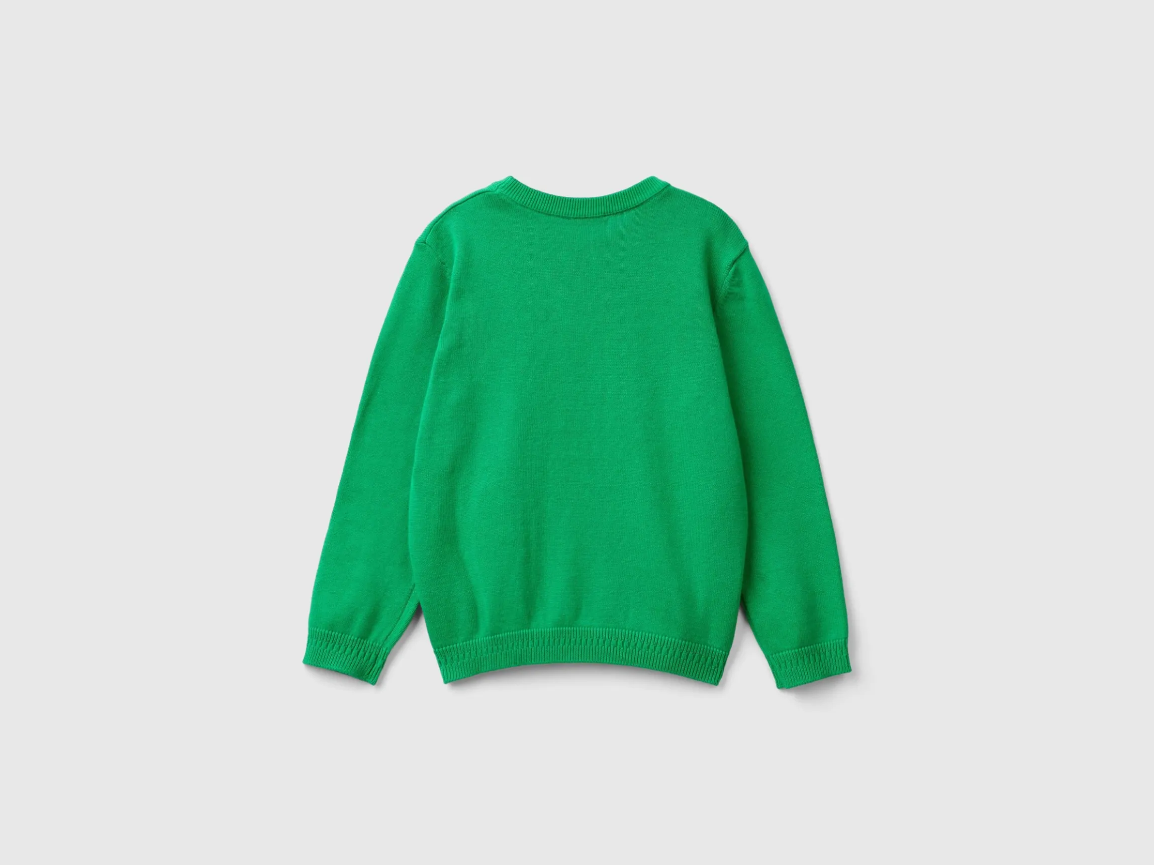 Sweater in pure cotton with logo