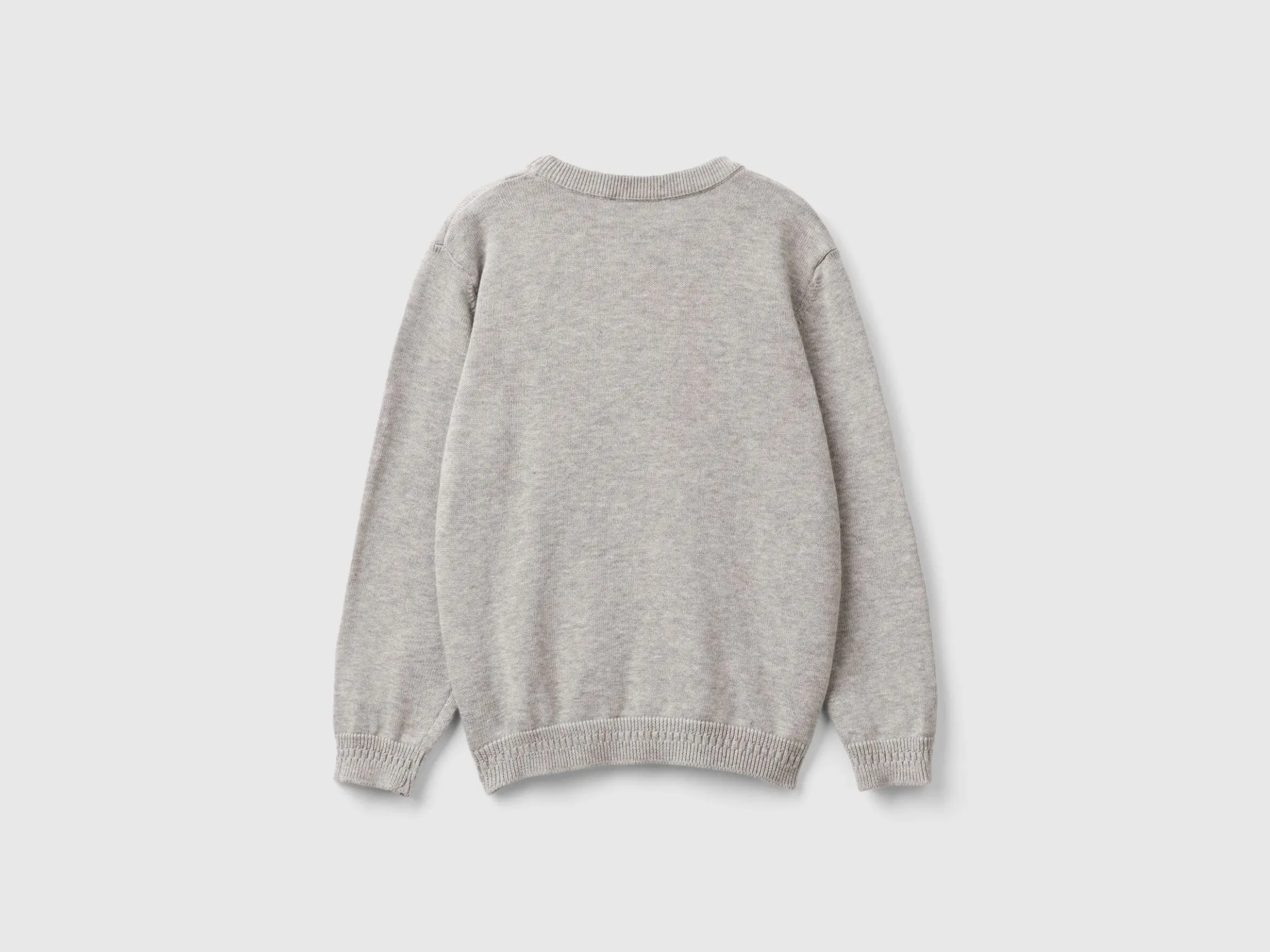 Sweater in pure cotton with logo
