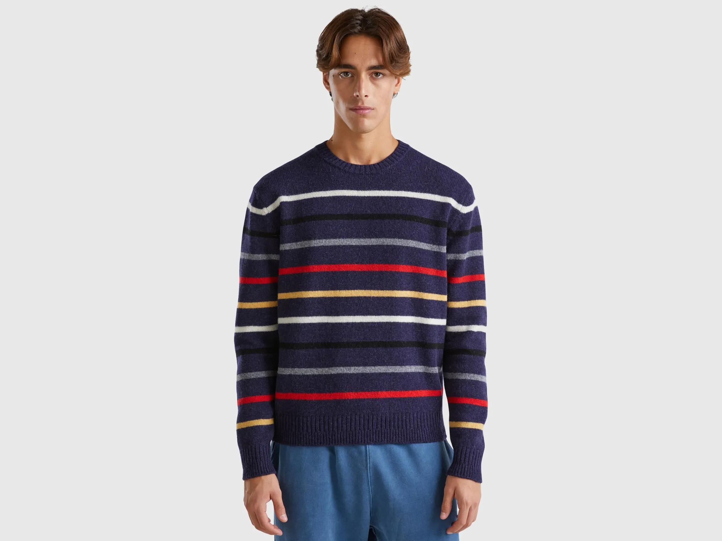 Sweater in pure Shetland wool