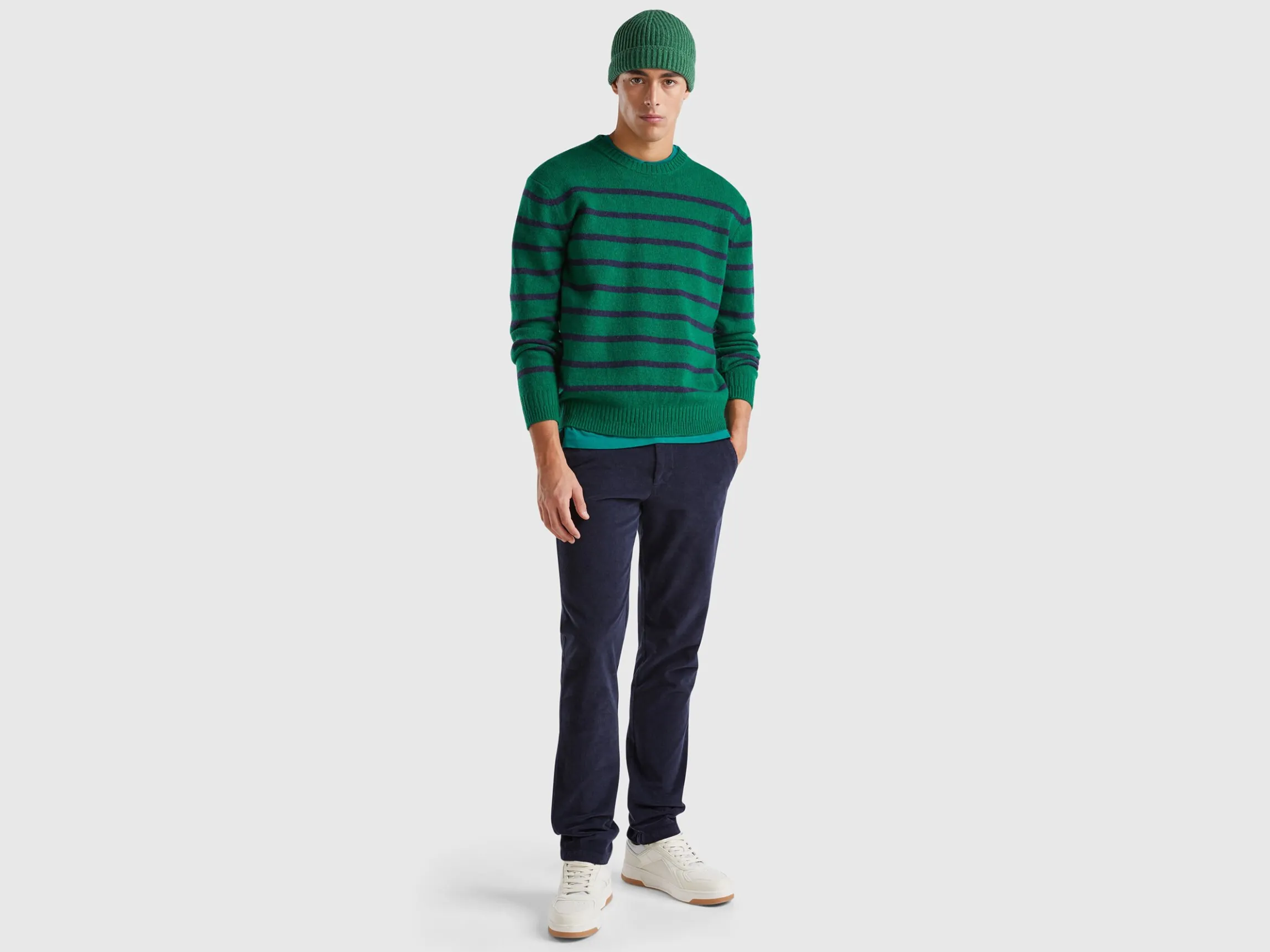 Sweater in pure Shetland wool