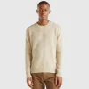 Sweater in wool and silk blend
