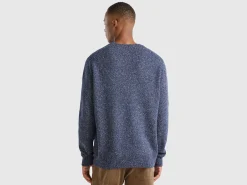 Sweater in wool and silk blend