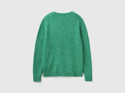 Sweater in wool and silk blend
