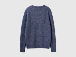Sweater in wool and silk blend