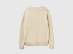 Sweater in wool and silk blend
