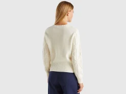 Sweater with cable knit