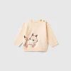 Sweater with cat embroidery