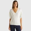 Sweater with draping