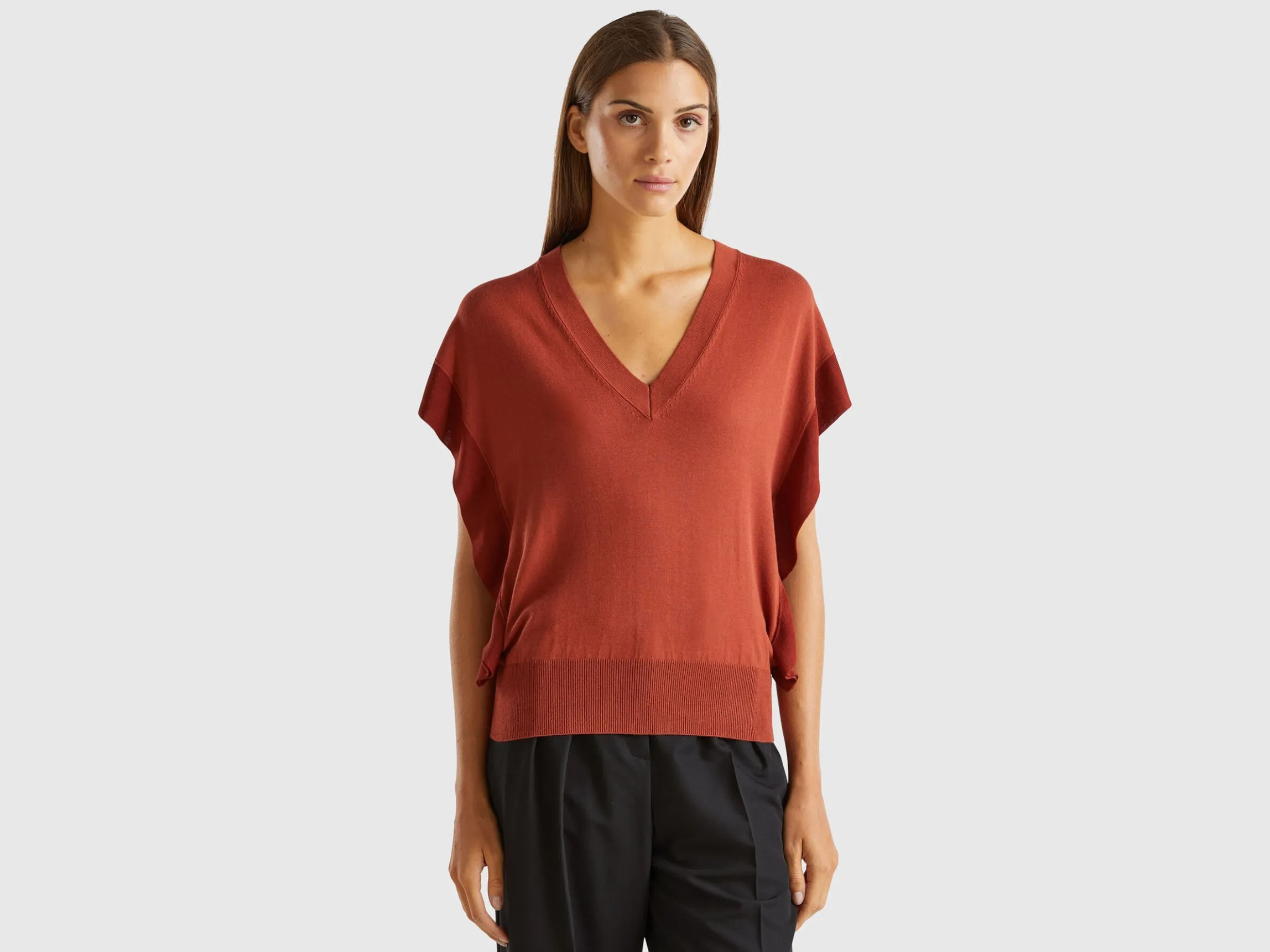 Sweater with draping