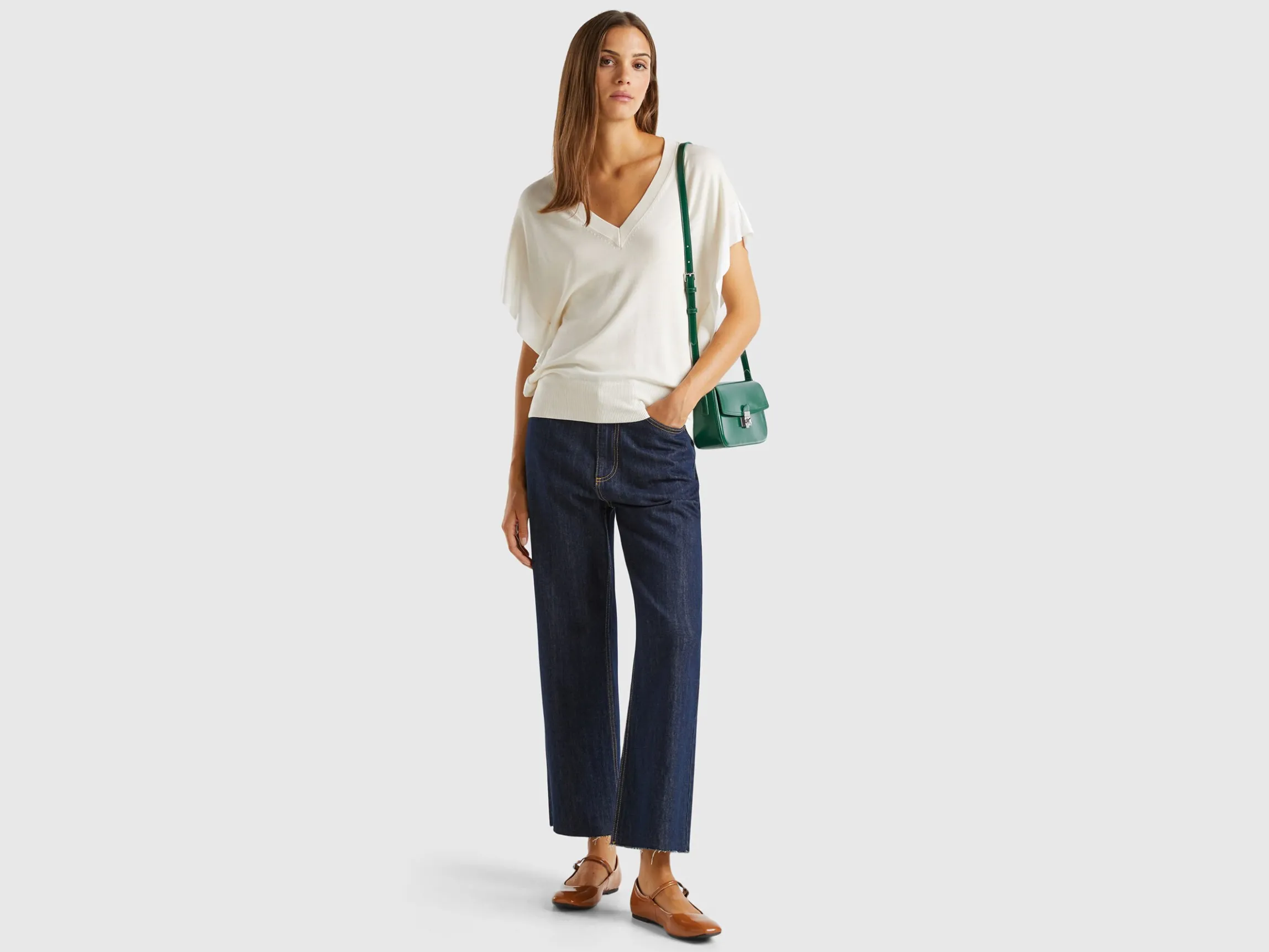 Sweater with draping