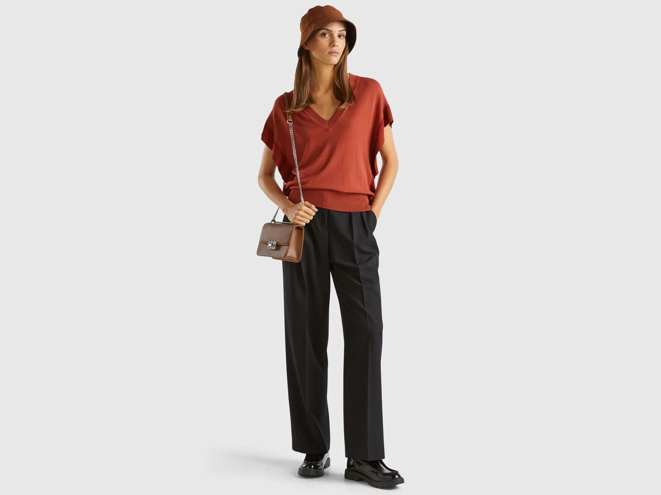 Sweater with draping