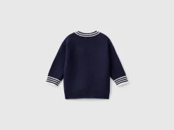 Sweater with embroidery and applique