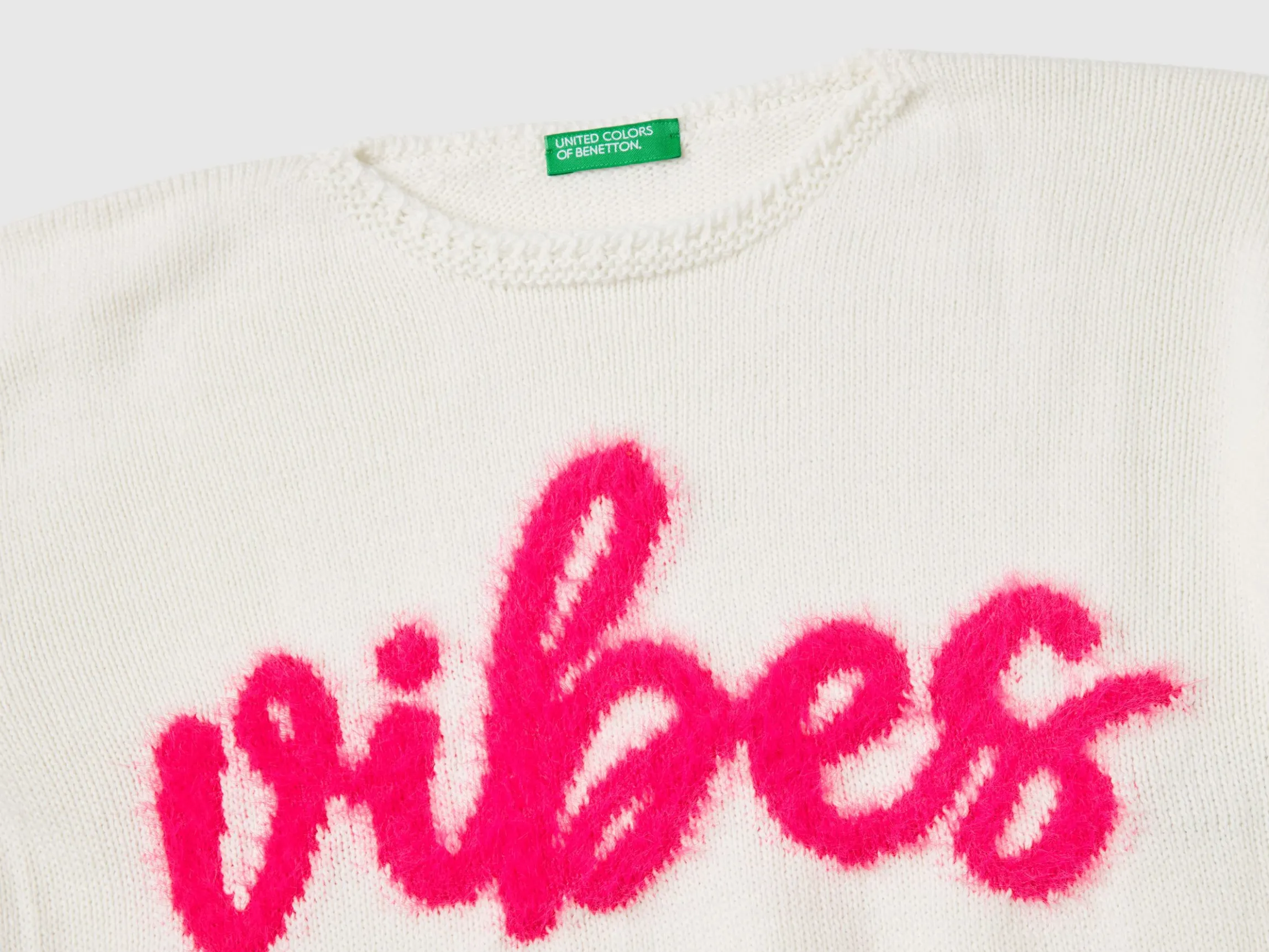 Sweater with fur graphic