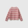 Sweater with heart inlay