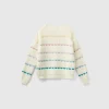 Sweater with heart inlay