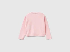 Sweater with unicorn inlay