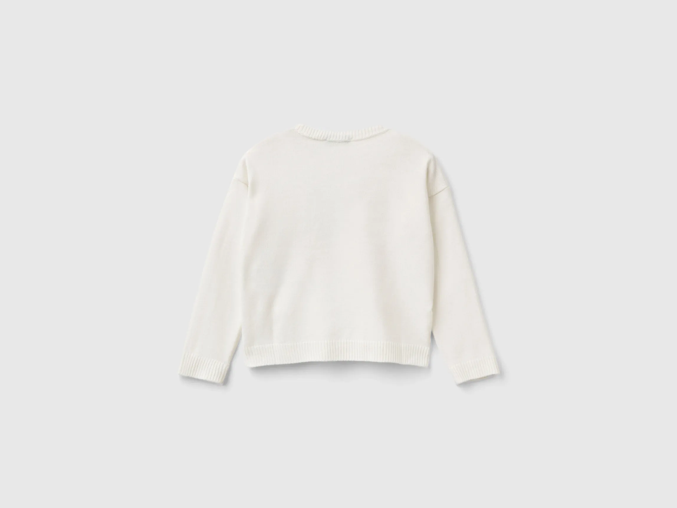 Sweater with unicorn inlay