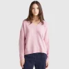 Sweater with V-neck