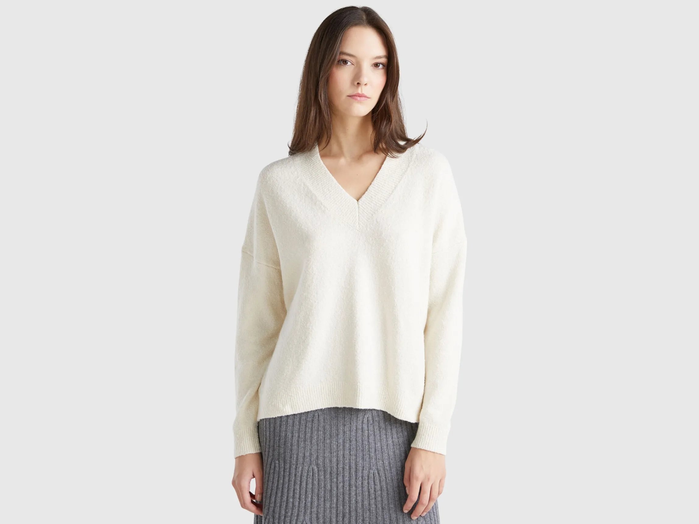 Sweater with V-neck