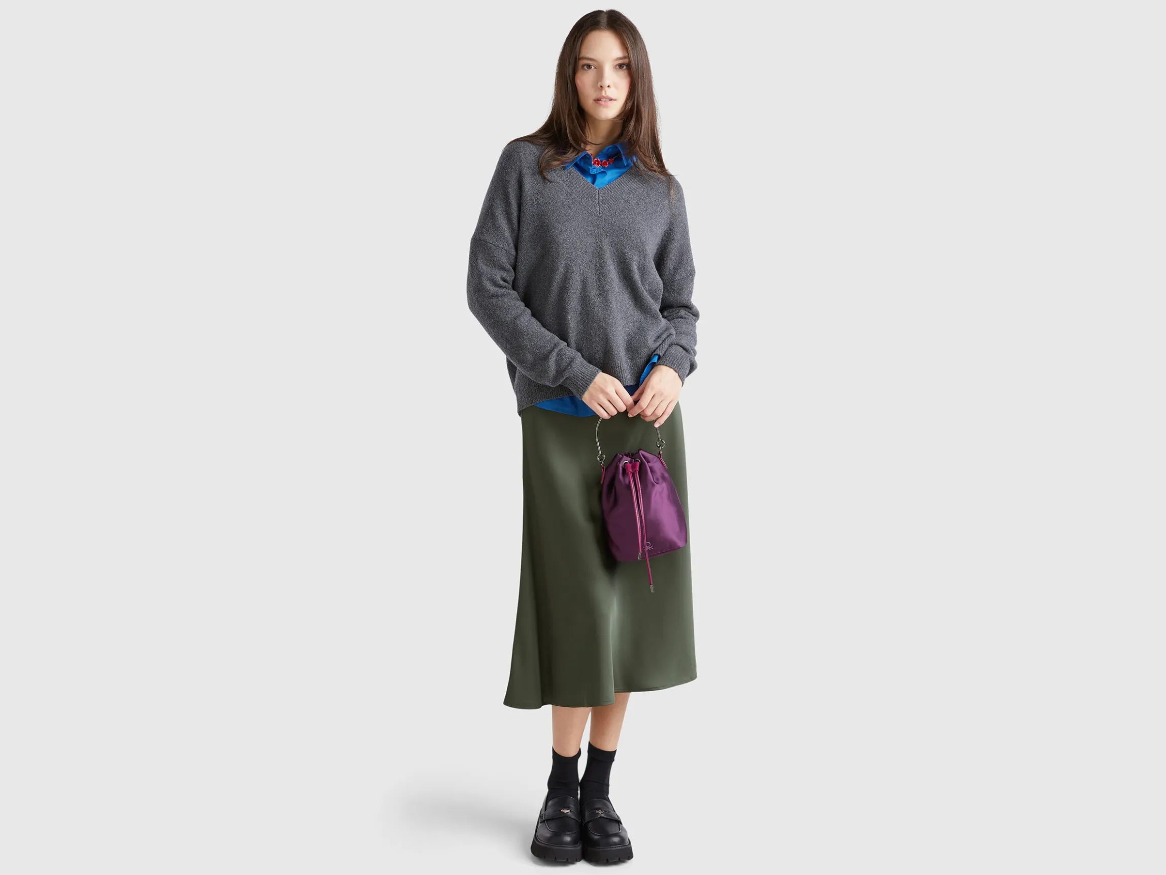 Sweater with V-neck