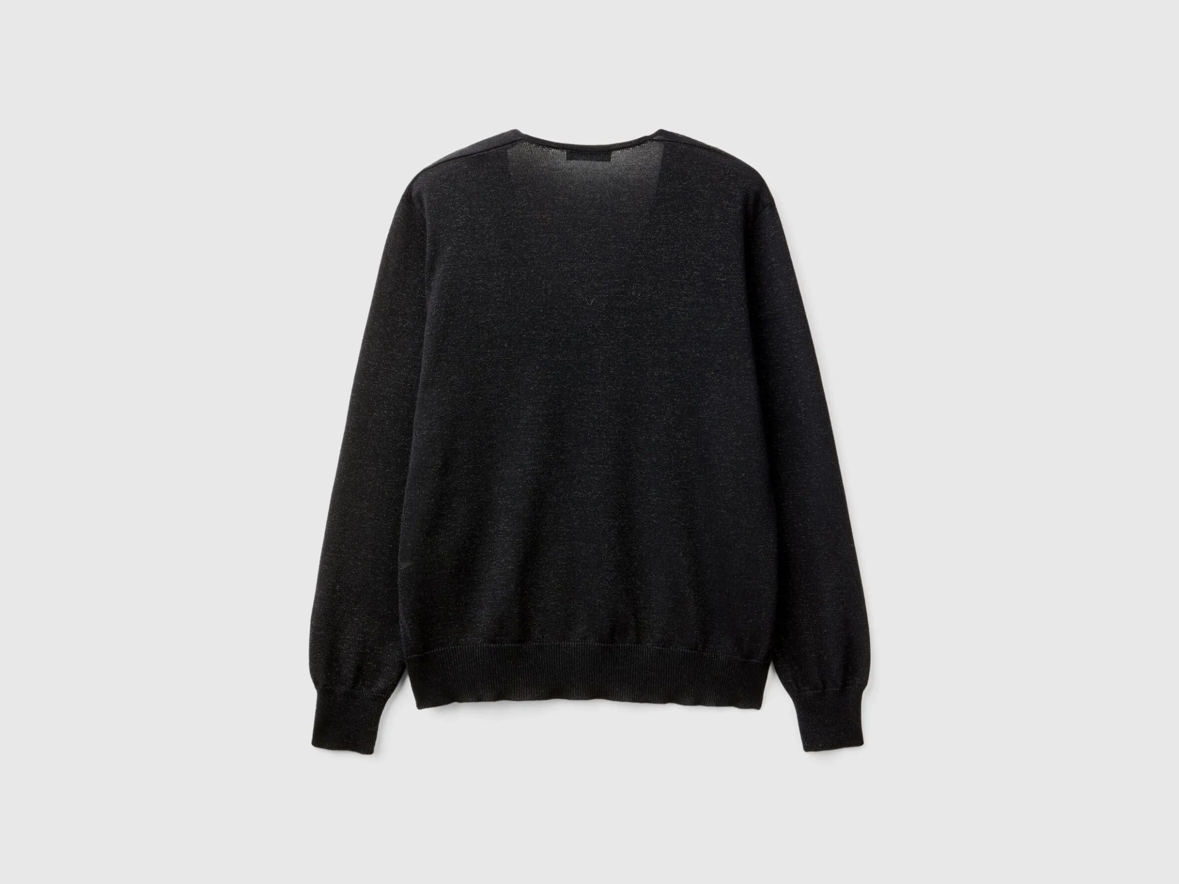 Sweater with V-neck and lurex